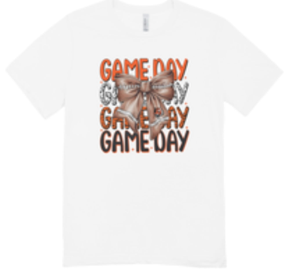 Bengals Football Game Day Coquette T-Shirt