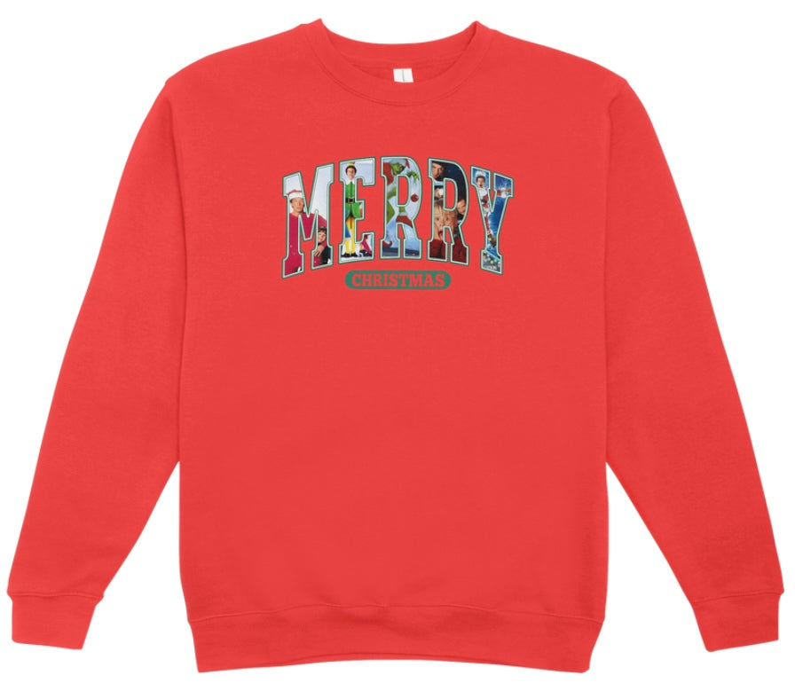 Merry Christmas Movies Crewneck Sweatshirt