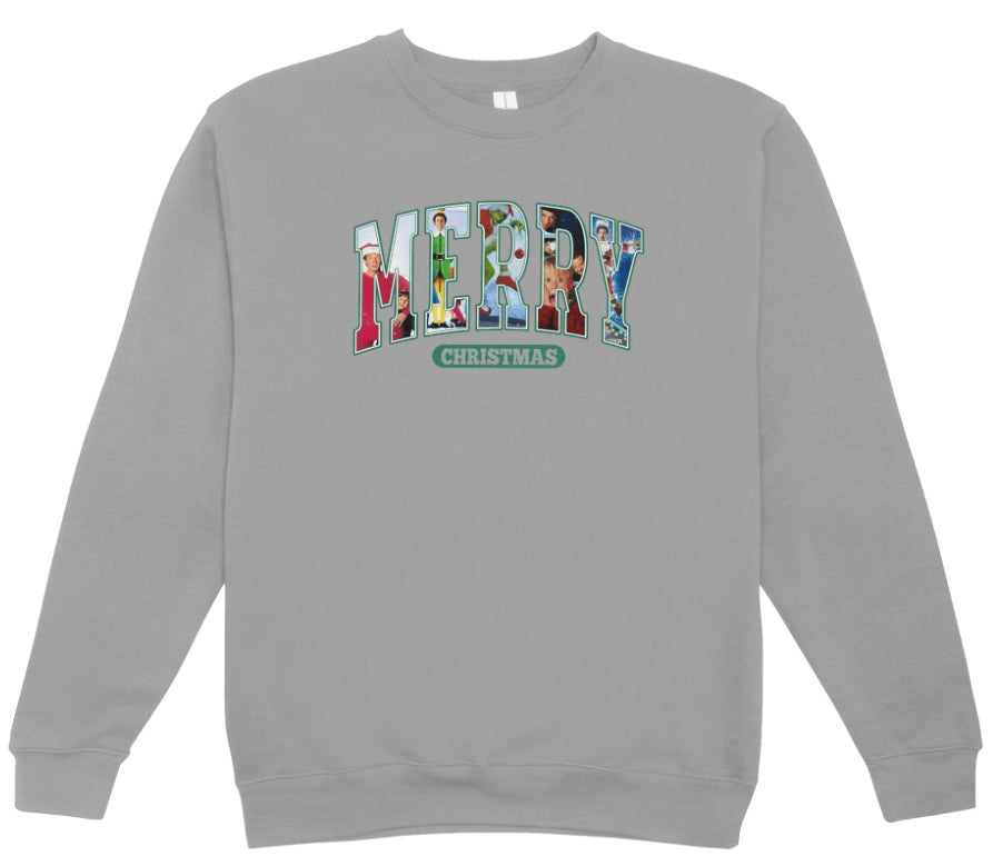 Merry Christmas Movies Crewneck Sweatshirt