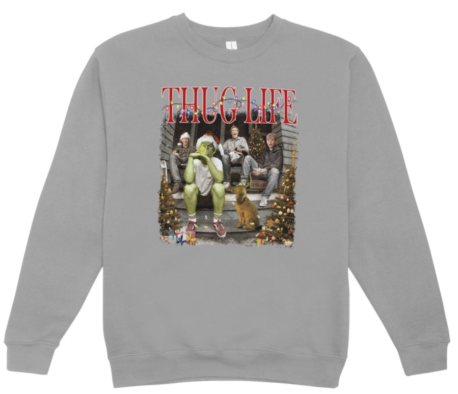 Thug Life Christmas Movies Crewneck Sweatshirt