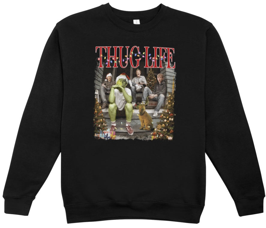 Thug Life Christmas Movies Crewneck Sweatshirt