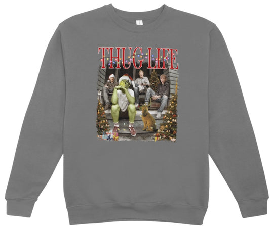 Thug Life Christmas Movies Crewneck Sweatshirt