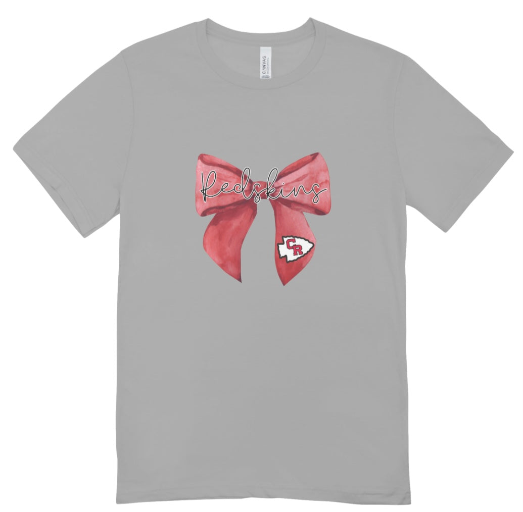 Coshocton Coquette Bow Redskins T-Shirt