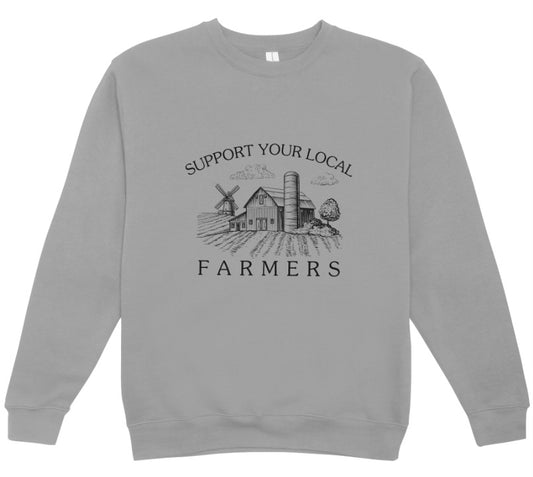 Support Local Farmers Crewneck Sweatshirt