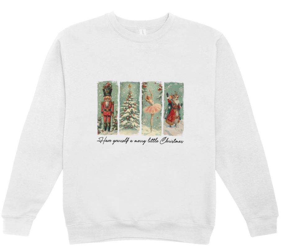 Vintage Merry Christmas Crewneck Sweatshirt