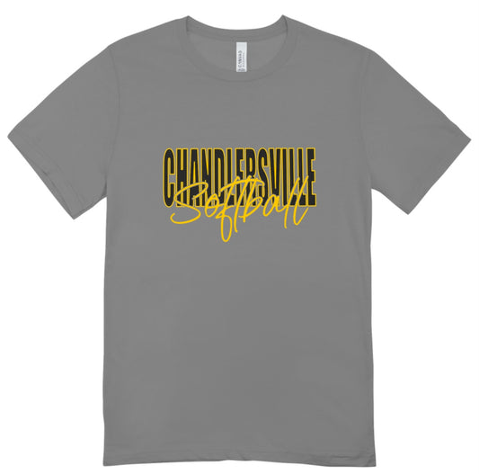 Chandlersville Softball Cursive T-Shirt