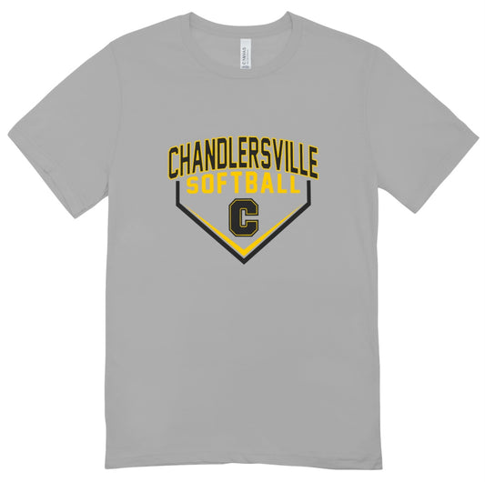 Chandlersville Softball Base T-Shirt