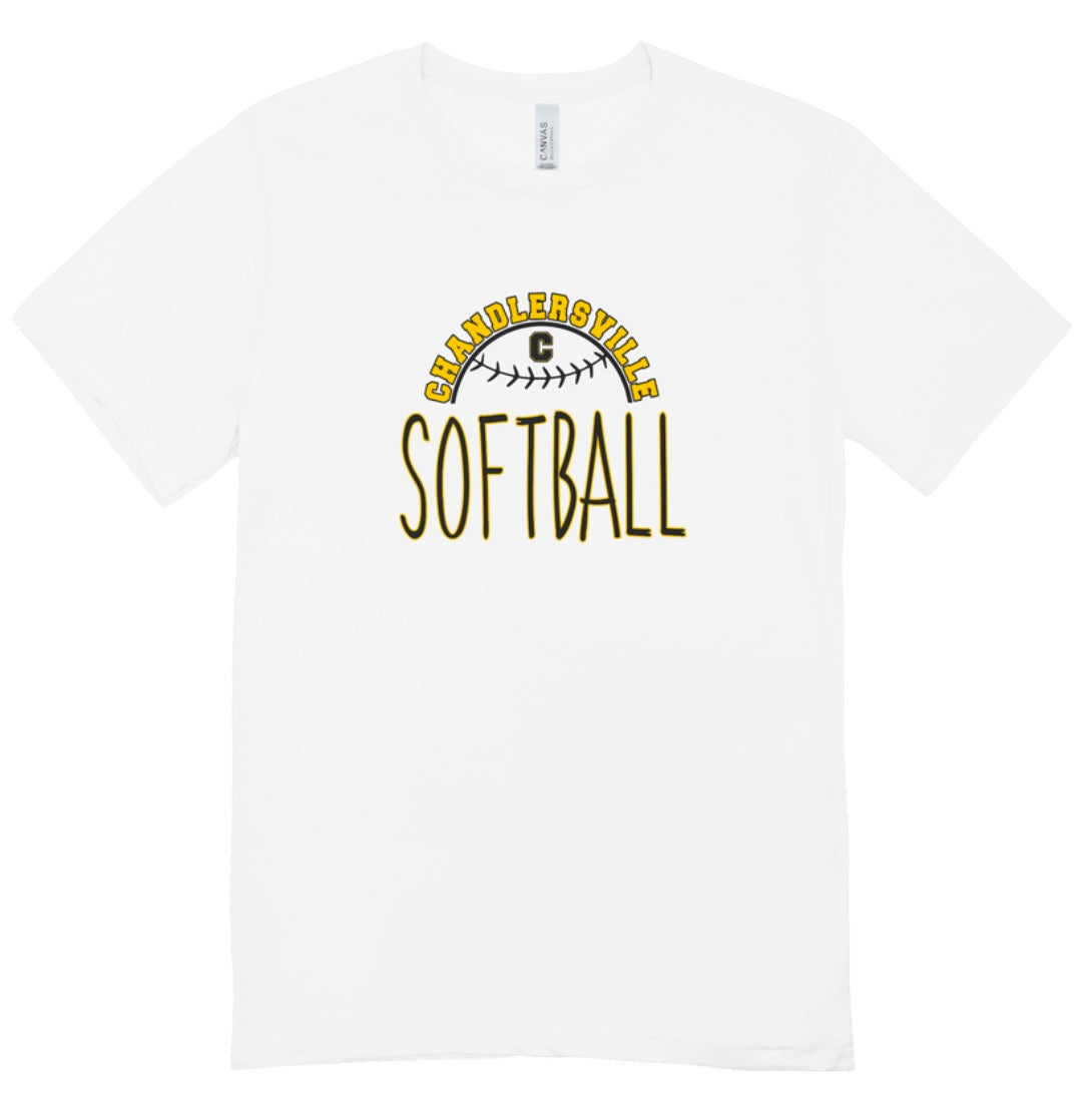 Chandlersville Softball Writing T-Shirt