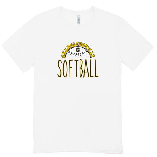 Chandlersville Softball Writing T-Shirt