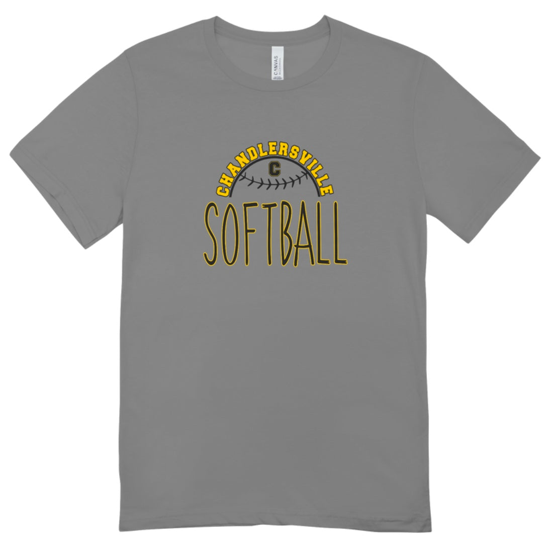 Chandlersville Softball Writing T-Shirt