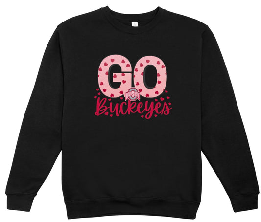 Go Buckeyes Valentine’s Day Crewneck Sweatshirt