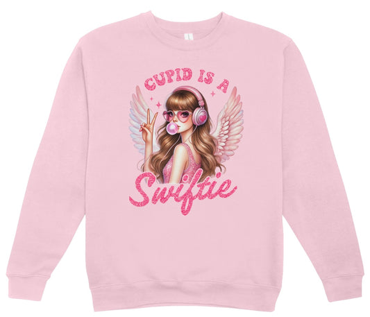 Swiftie Cupid Valentine’s Day Crewneck Sweatshirt