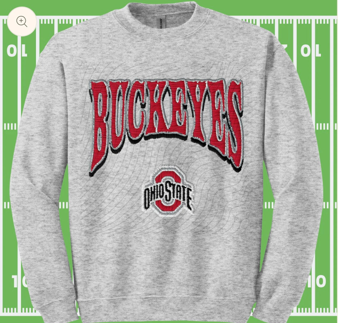 OSU Logo Buckeyes Crewneck Sweatshirt