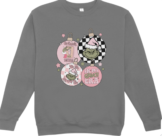 Grinch Ornaments Crewneck Sweatshirt