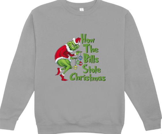 How the Bills Stole Christmas Crewneck Sweatshirt