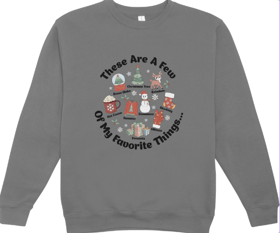 Favorite Things Christmas Crewneck Sweatshirt