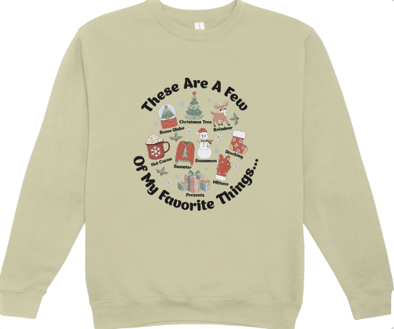 Favorite Things Christmas Crewneck Sweatshirt