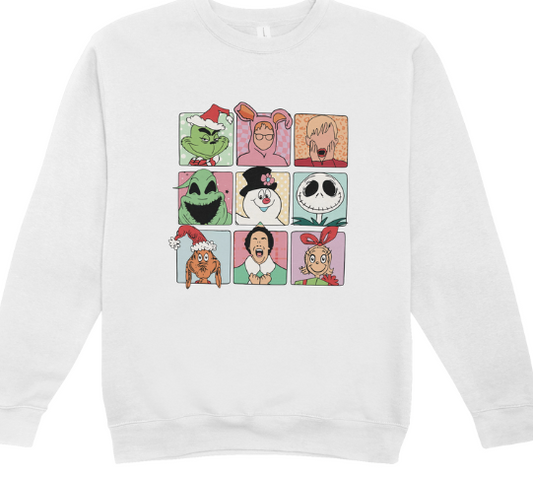 Christmas Movies Bunch Crewneck Sweatshirt