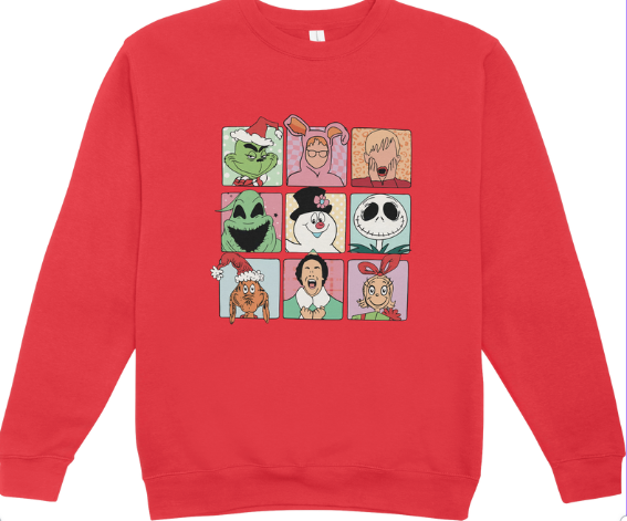 Christmas Movies Bunch Crewneck Sweatshirt