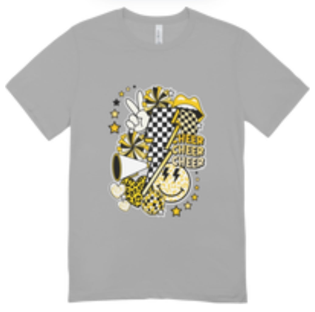 Youth Cheer Collage Retro T-Shirt