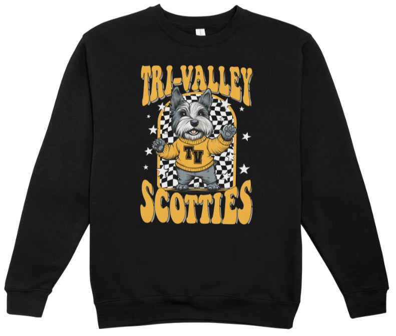 Tri-Valley Scotties Mascot Crewneck Sweatshirt