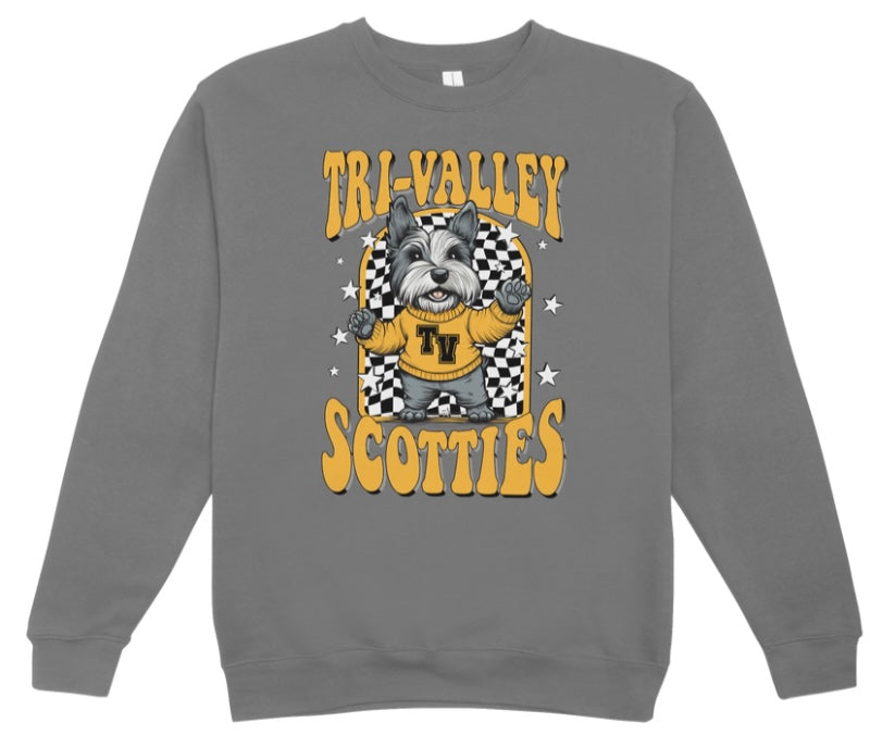 Tri-Valley Scotties Mascot Crewneck Sweatshirt